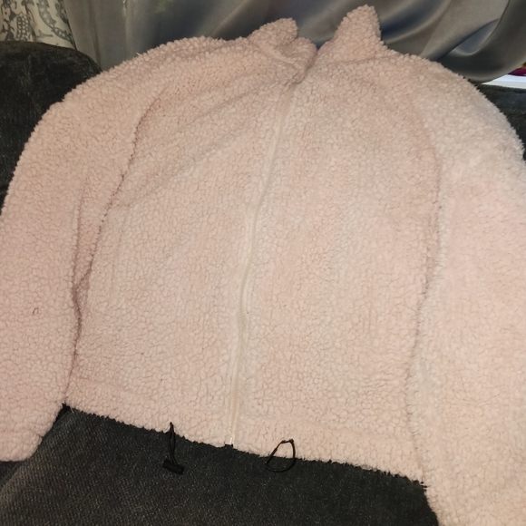 Pink zip up fleece size s 3-5 - Picture 3 of 3